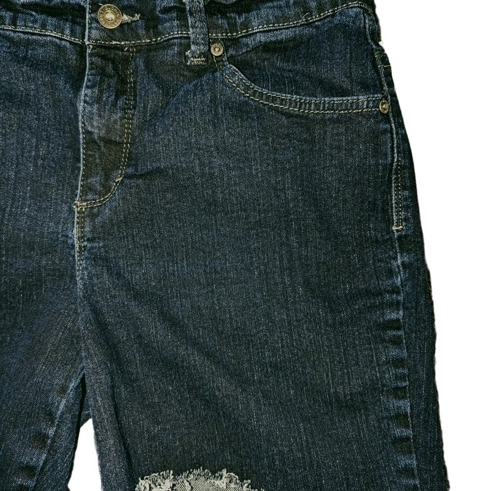 Gloria Vanderbilt Medium 6 women's Shorts M Jean Stretch Denim Studded Jeans - Picture 12 of 12